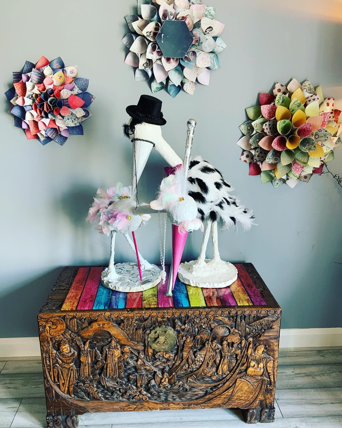 Introducing Bert & Bertha.. A couple of game old birds with a love for cabaret & gin.. growing old “disgracefully” together 🥰