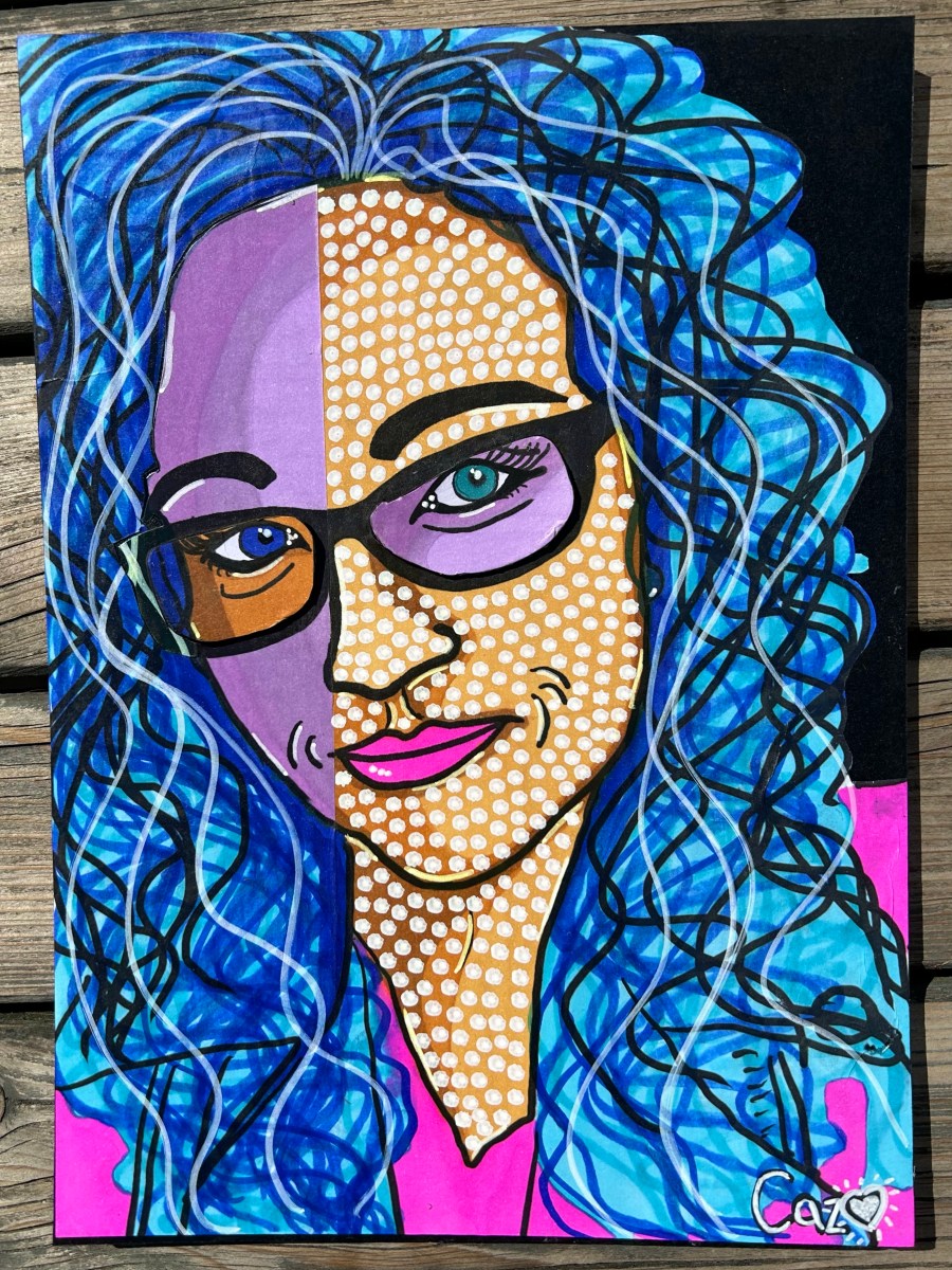 My First Mixed Media Self Portrait&nbsp;Collage